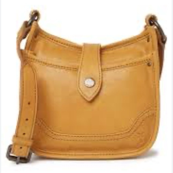 Frye Handbags - Frye Madison Brown Leather North South Crossbody Boho Western Bag